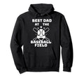 Best Dad Baseball Field Bats Hoodie - Casual Everyday Wear Men Women - T-Shirt, Sweatshirt, Hoodie