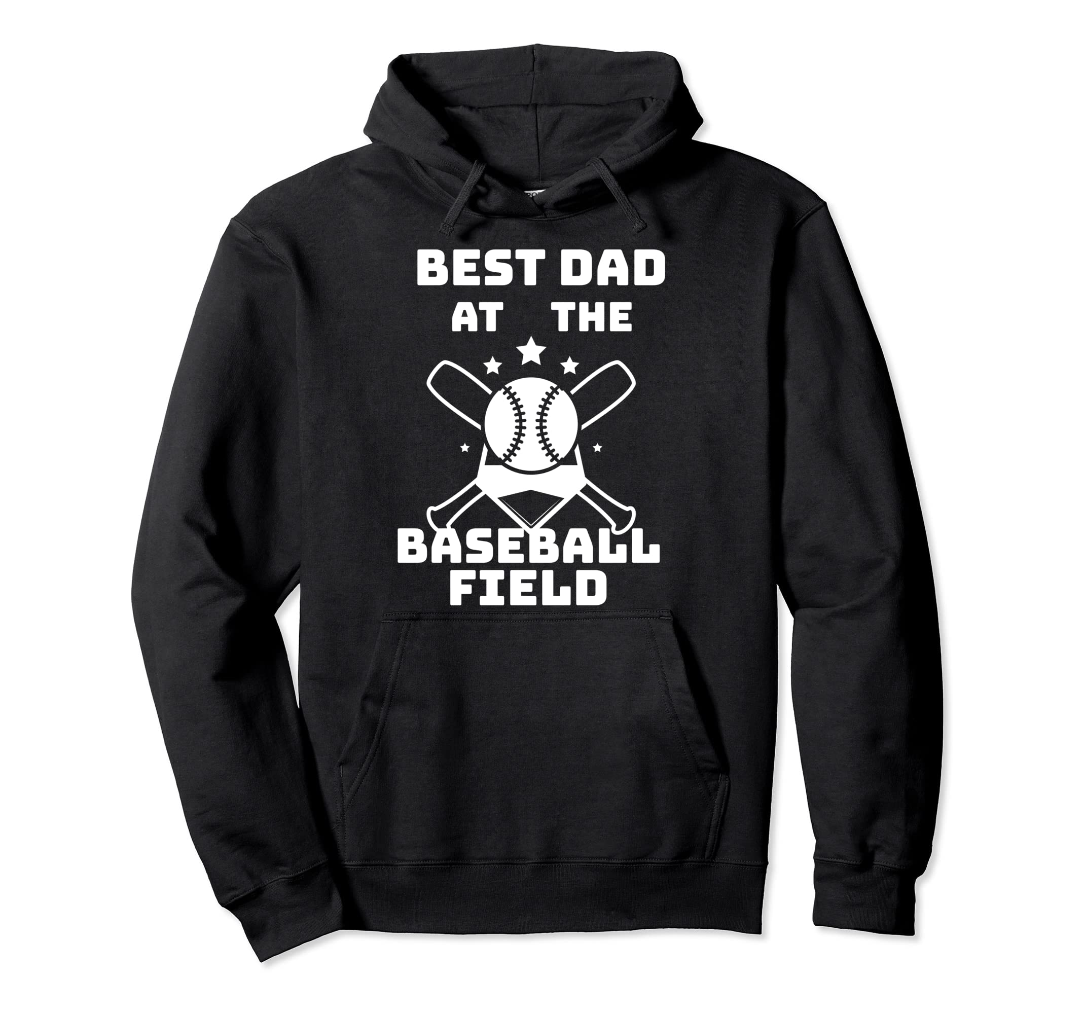 Best Dad Baseball Field Bats Hoodie - Casual Everyday Wear Men Women - T-Shirt, Sweatshirt, Hoodie