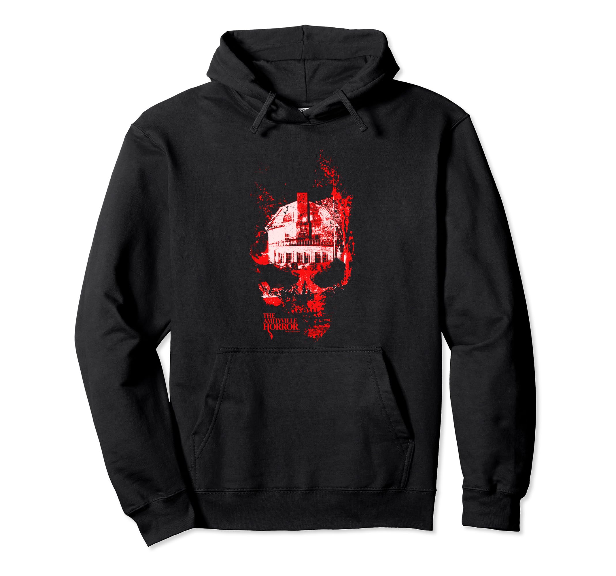 Amityville Horror Halloween Distressed Hoodie - Novelty Apparel for Adults - T-Shirt, Sweatshirt, Hoodie