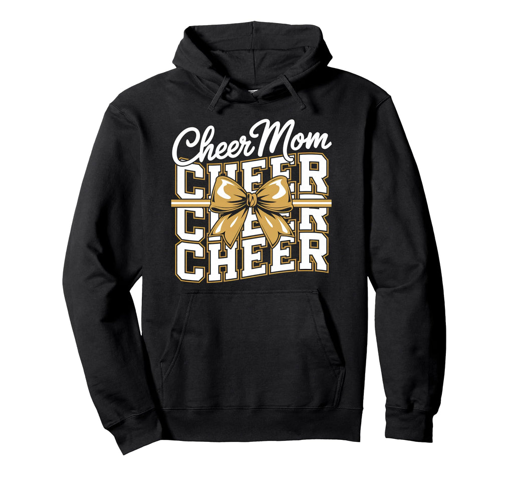 Cheer Mom Mother Bow Cheerleader Game Day Hoodie - Streetwear Style Unisex - T-Shirt, Sweatshirt, Hoodie