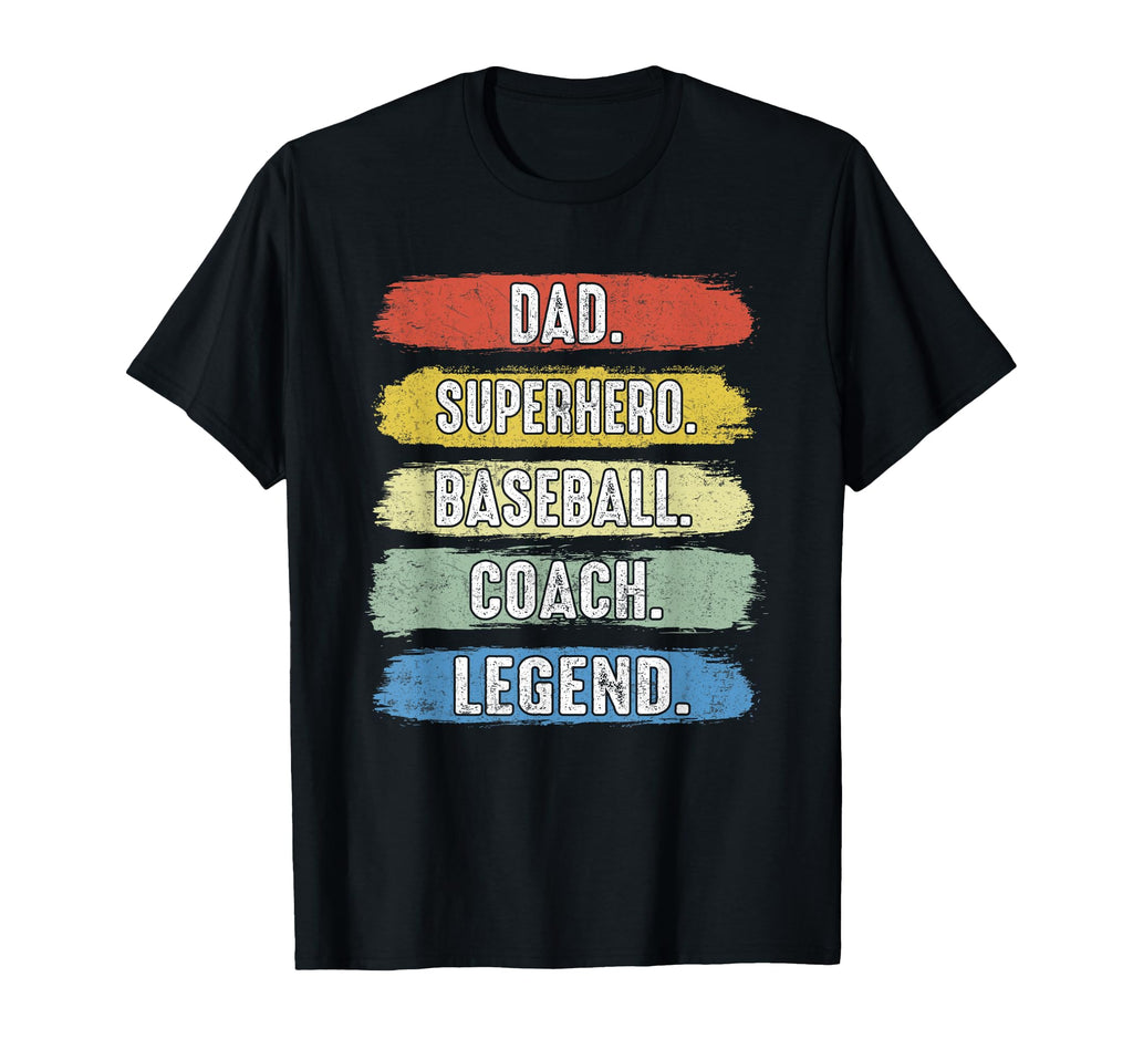 Dad Baseball Coach Legend Sport T-Shirt - Custom Art Print for Adults - T-Shirt, Sweatshirt, Hoodie