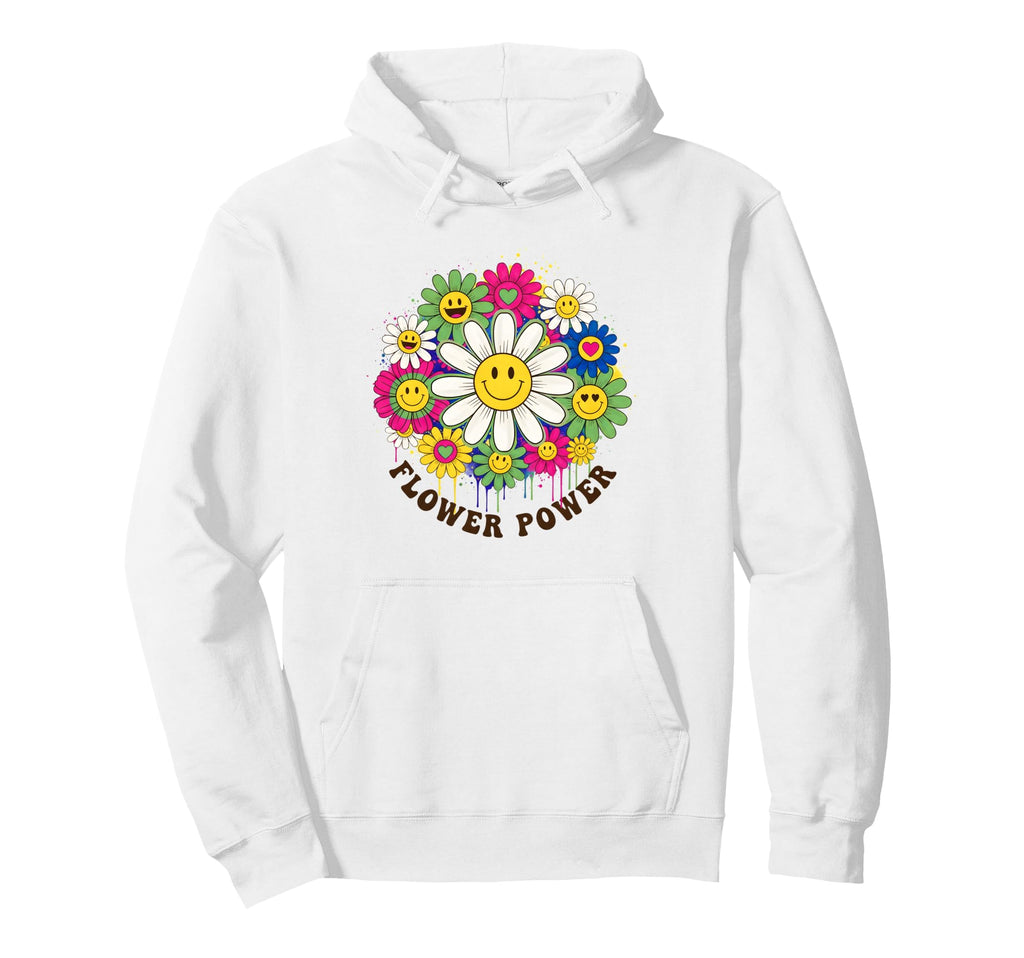 Flower Power Daisy Floral Gifts And Hoodie - Unique Graphic Men Women - T-Shirt, Sweatshirt, Hoodie
