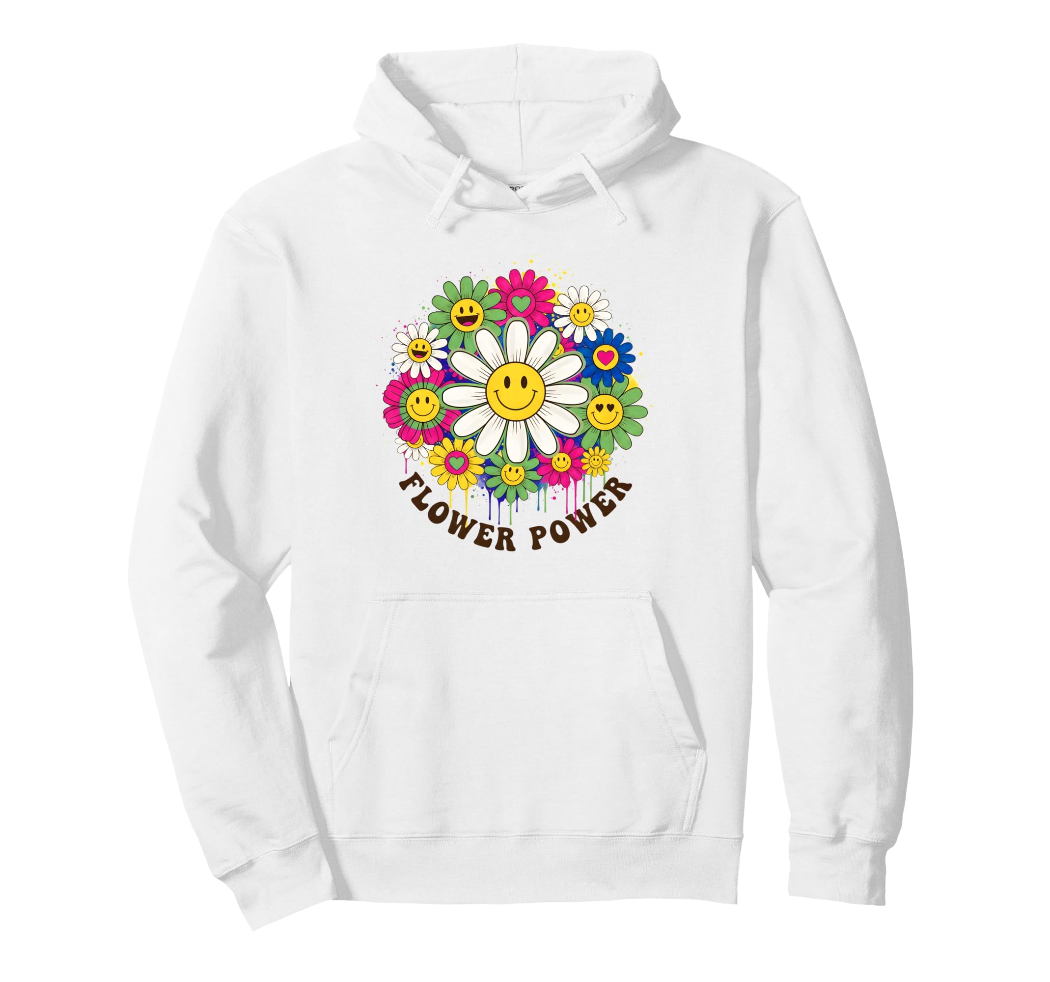 Flower Power Daisy Floral Gifts And Hoodie - Unique Graphic Men Women - T-Shirt, Sweatshirt, Hoodie