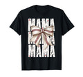 Coquette Bow Baseball Mama Mothers T-Shirt - Aesthetic Graphic Men Women - T-Shirt, Sweatshirt, Hoodie