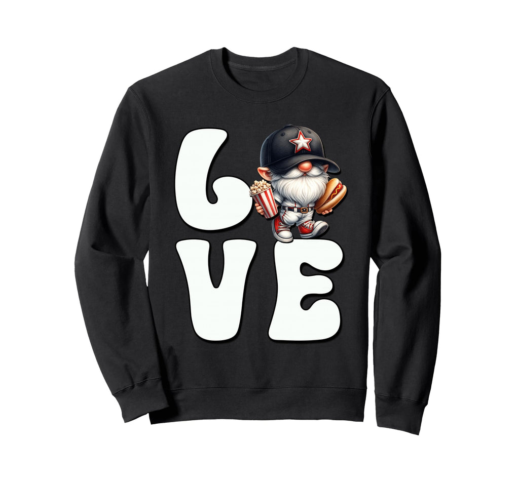 Funny Baseball Hot Dog Gnome Grandpa Sweatshirt - Novelty Apparel Unisex - T-Shirt, Sweatshirt, Hoodie