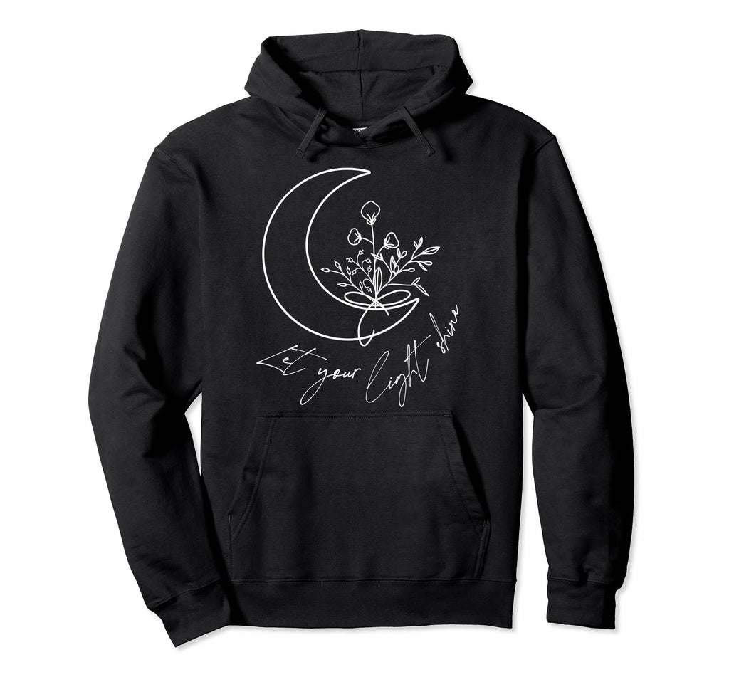 Let Your Light Shine Boho Peace Hoodie - Custom Art Print for Adults - T-Shirt, Sweatshirt, Hoodie