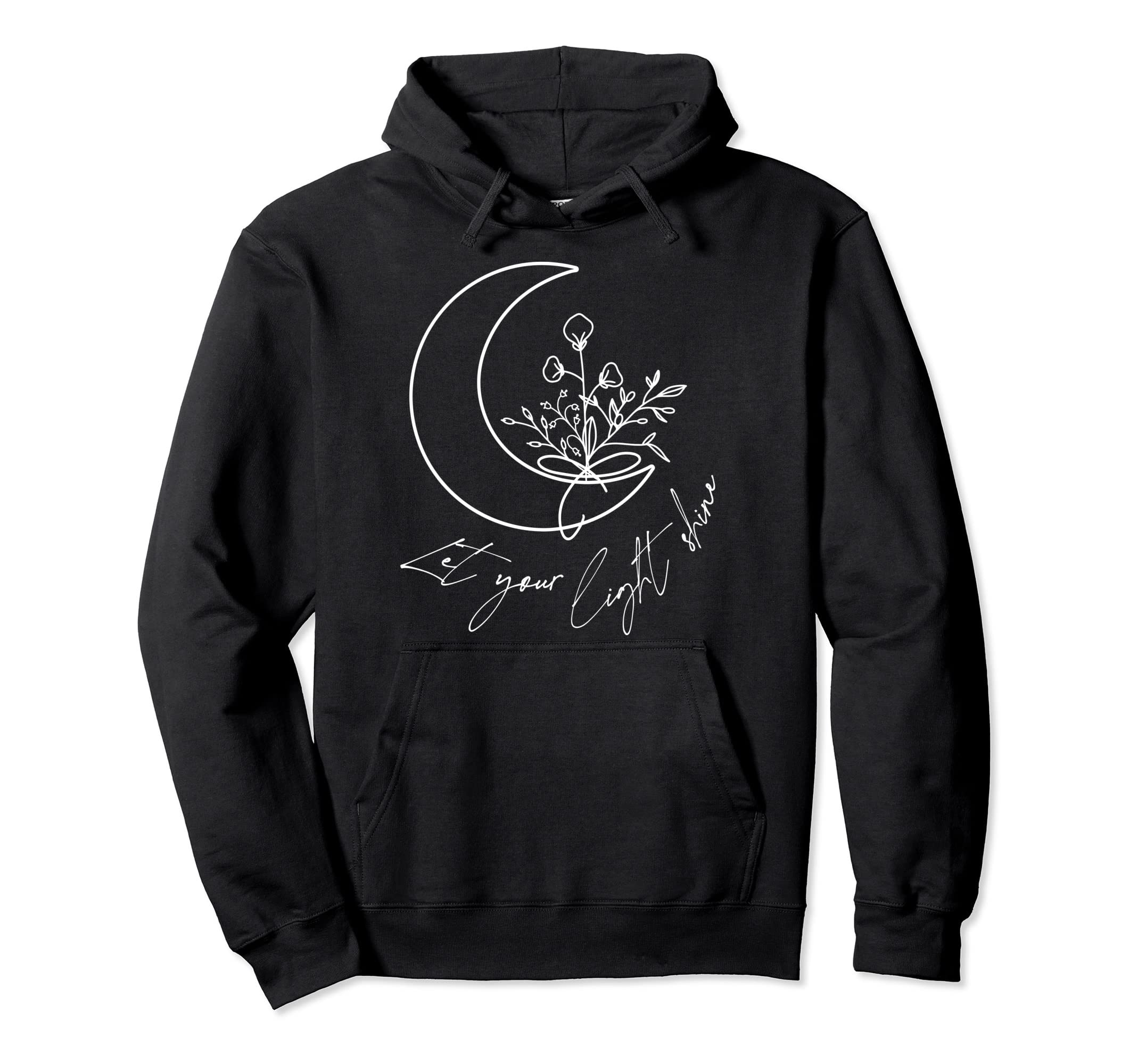 Let Your Light Shine Boho Peace Hoodie - Custom Art Print for Adults - T-Shirt, Sweatshirt, Hoodie