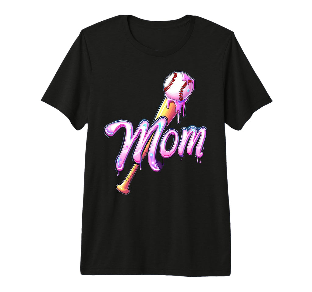 Baseball Drip Mom Tie Dye Baseball T-Shirt - Trendy Graphic Men Women - T-Shirt, Sweatshirt, Hoodie