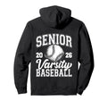 Baseball Senior Class 2026 High School Hoodie - Novelty Apparel Men Women - T-Shirt, Sweatshirt, Hoodie