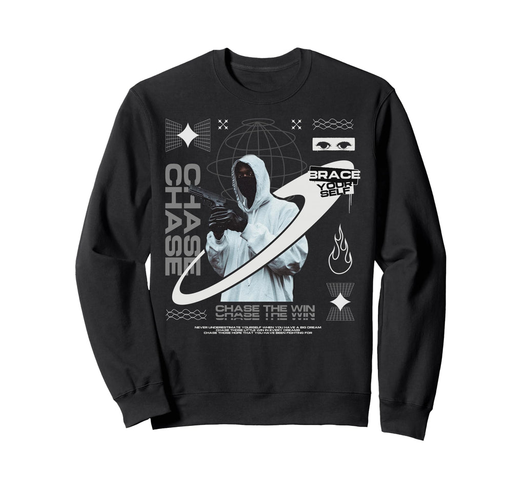 Y2K Chase Bold Urban Graffiti Sweatshirt - Streetwear Style Men Women - T-Shirt, Sweatshirt, Hoodie