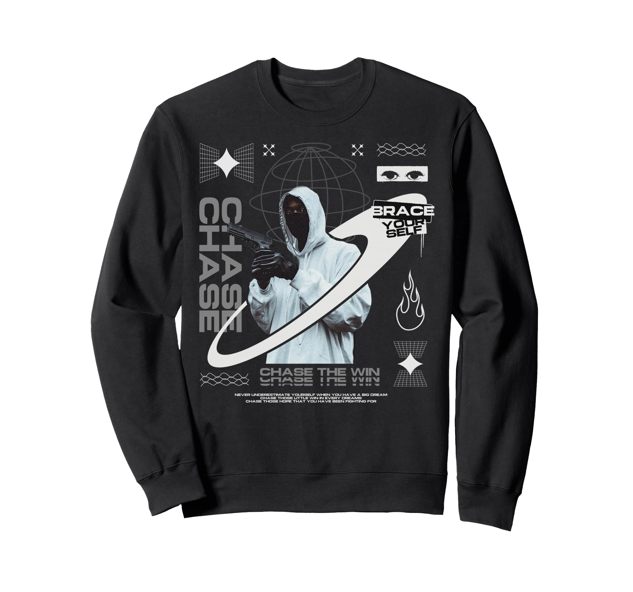Y2K Chase Bold Urban Graffiti Sweatshirt - Streetwear Style Men Women - T-Shirt, Sweatshirt, Hoodie