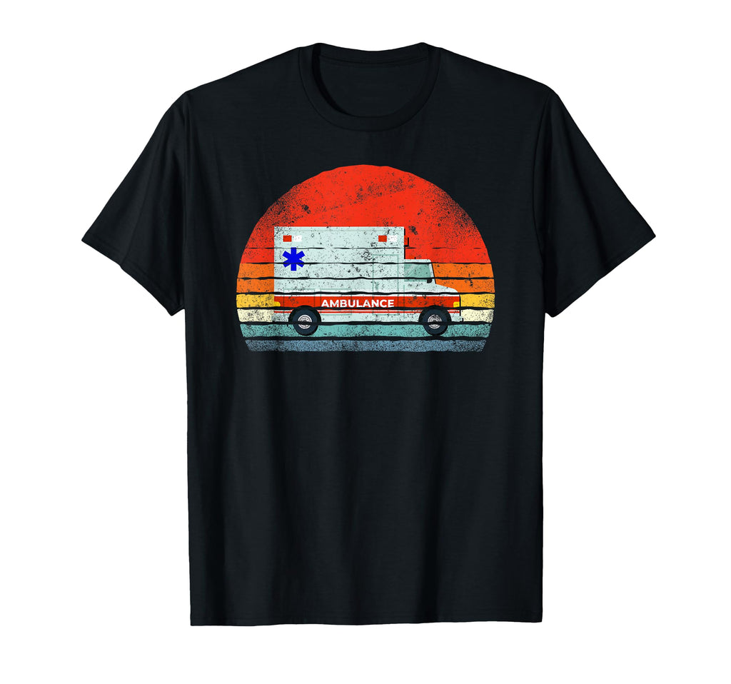 Emt Ems Paramedic Amr Sunset Ambulance T-Shirt - Aesthetic Graphic Unisex - T-Shirt, Sweatshirt, Hoodie