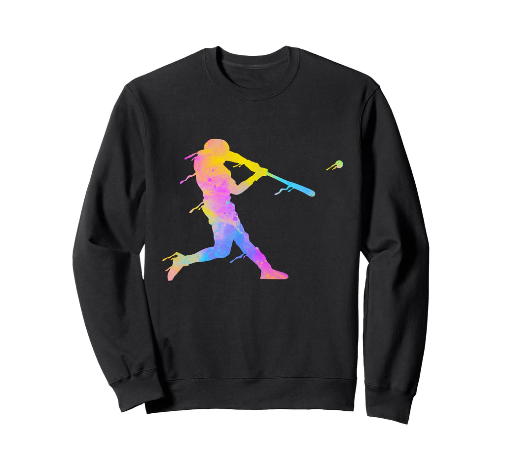 Baseball Player Paint Splashes Sweatshirt - Custom Art Print Unisex - T-Shirt, Sweatshirt, Hoodie