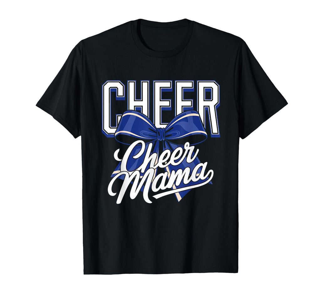 Cheer Mom Mother Bow Cheerleader Game T-Shirt - Custom Art Print Unisex - T-Shirt, Sweatshirt, Hoodie