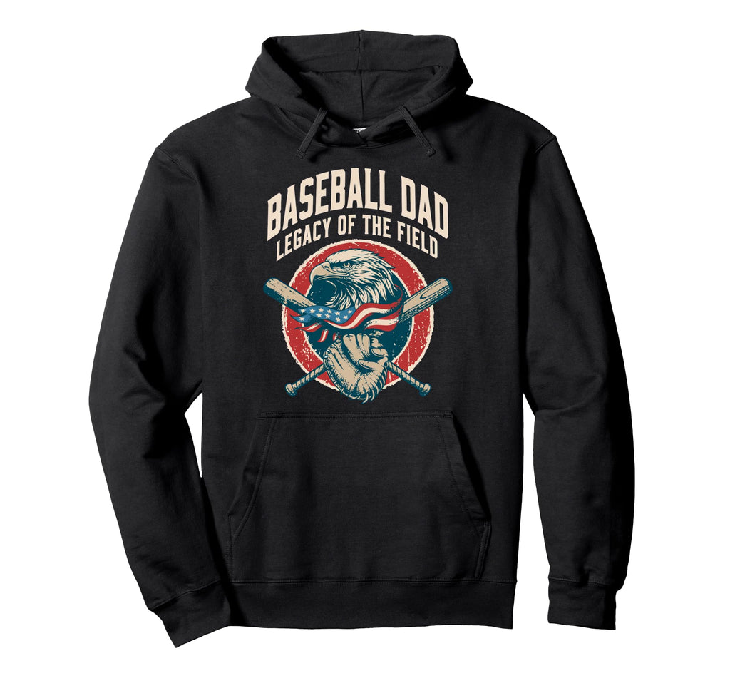 Baseball Fathers Day Baseball Dad Hoodie - Graphic Print for Adults - T-Shirt, Sweatshirt, Hoodie