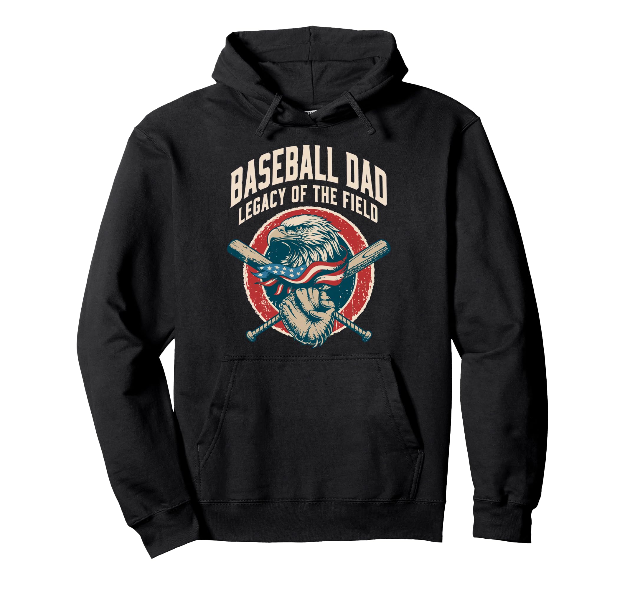 Baseball Fathers Day Baseball Dad Hoodie - Graphic Print for Adults - T-Shirt, Sweatshirt, Hoodie