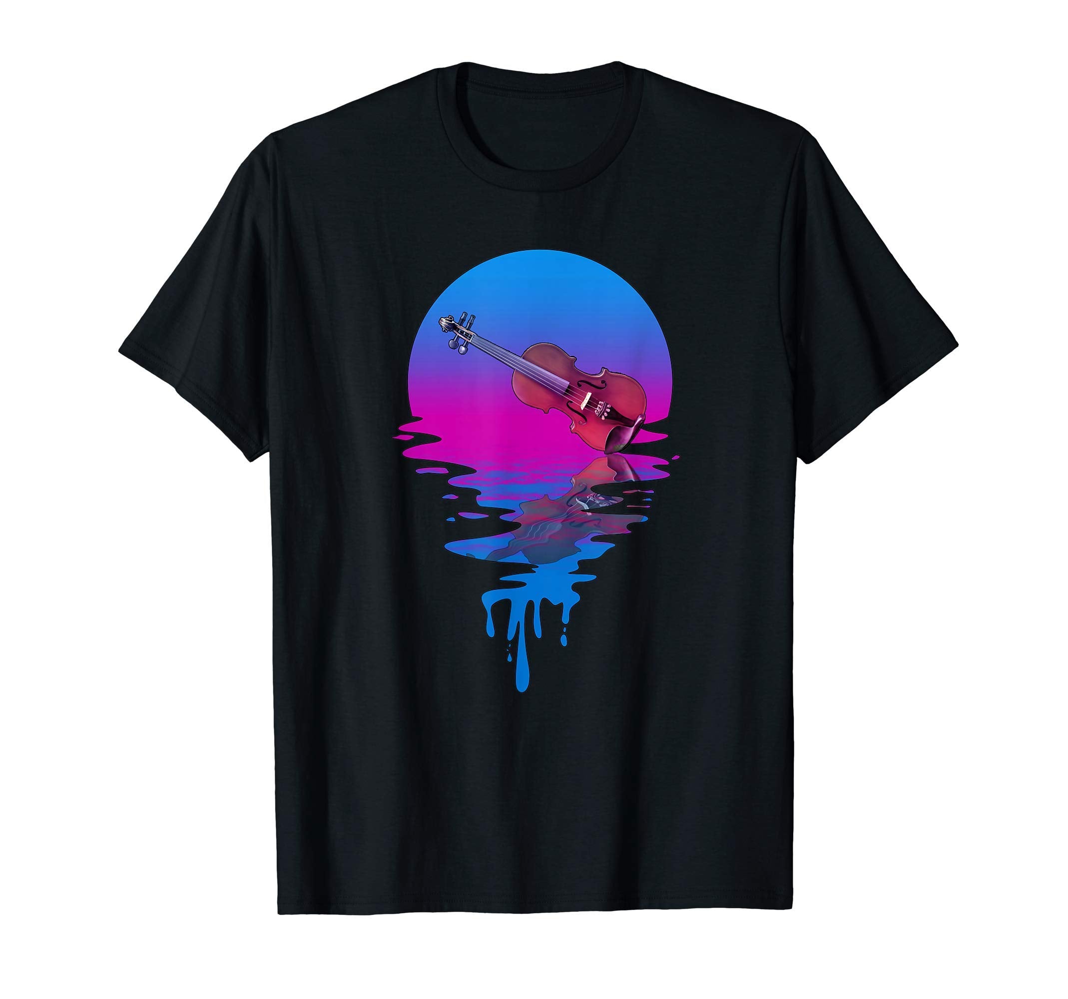 Sunset Fiddle T-Shirt - Novelty Apparel Unisex - T-Shirt, Sweatshirt, Hoodie