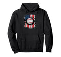 Baseball Us Flag Baseball Lover Dad Hoodie - Fun Novelty Design for Adults - T-Shirt, Sweatshirt, Hoodie