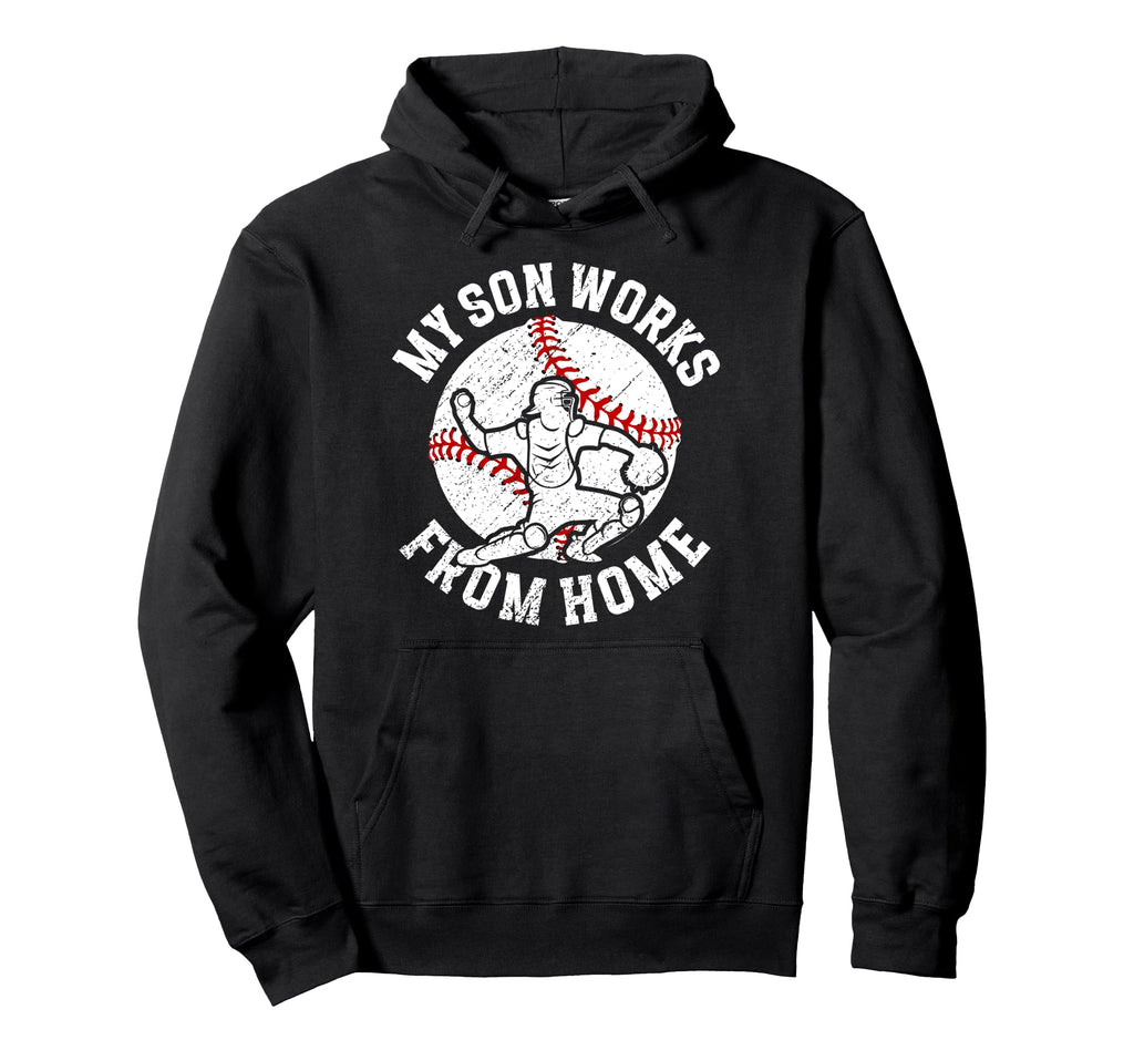 Baseball Catcher Mom Funny Hoodie - Casual Everyday Wear for Adults - T-Shirt, Sweatshirt, Hoodie
