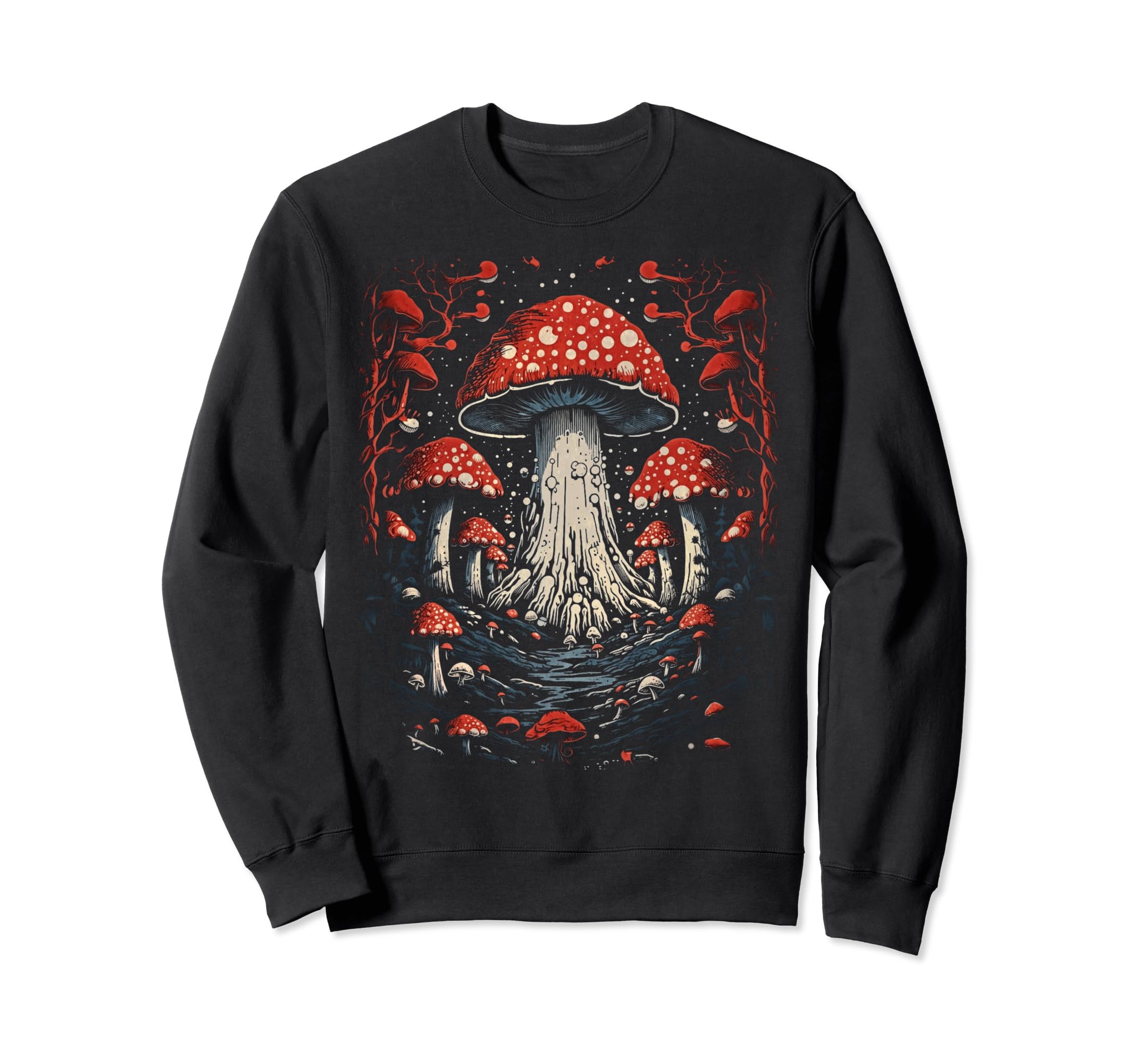 Grunge Mushroom Goth Fungi 71 Sweatshirt - Streetwear Style Men Women - T-Shirt, Sweatshirt, Hoodie