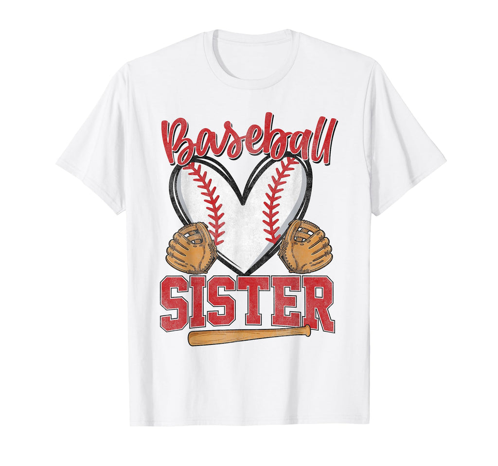 Baseball Sister Biggest Fan Baseball T-Shirt - Streetwear Style Unisex - T-Shirt, Sweatshirt, Hoodie