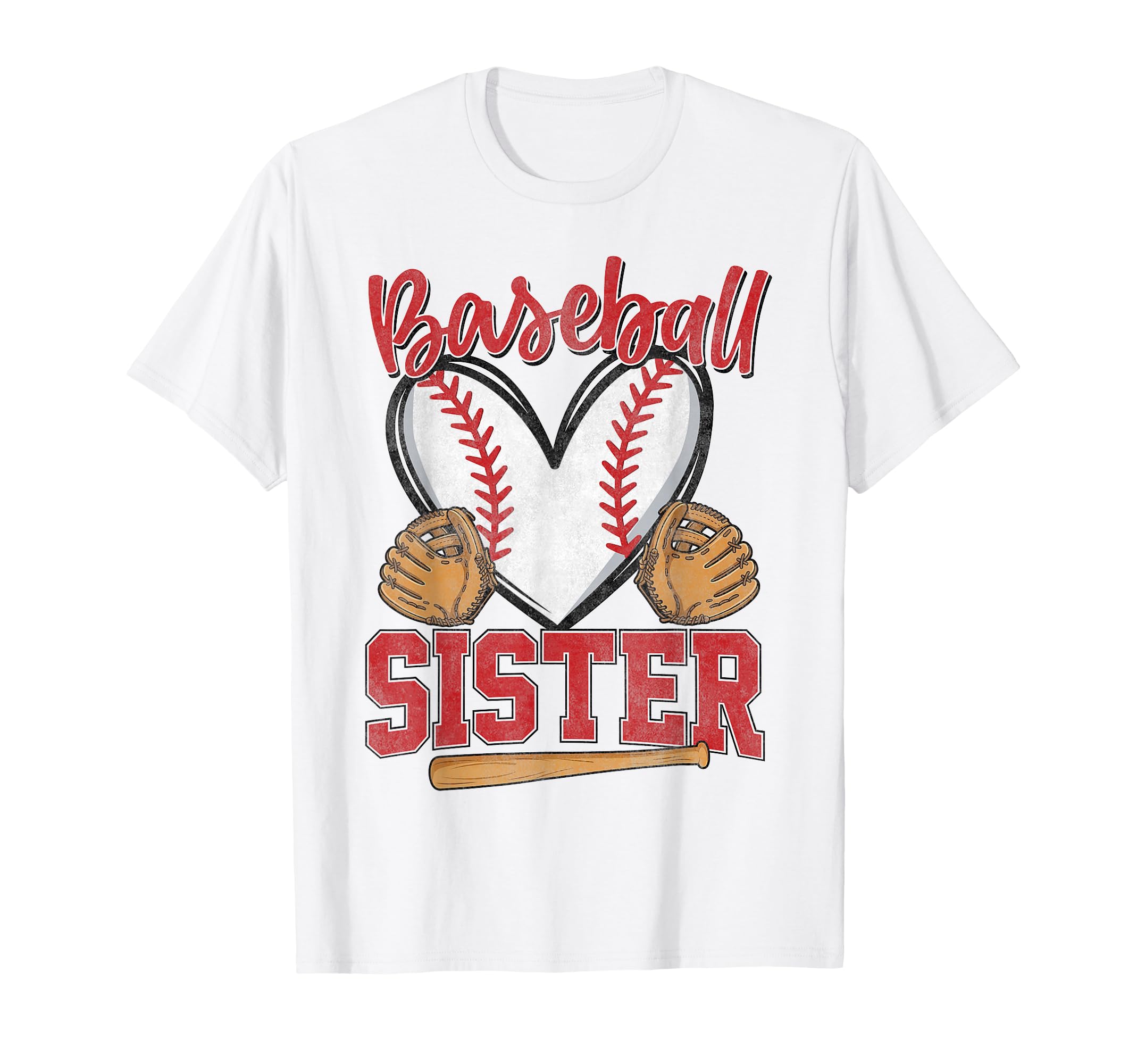 Baseball Sister Biggest Fan Baseball T-Shirt - Streetwear Style Unisex - T-Shirt, Sweatshirt, Hoodie