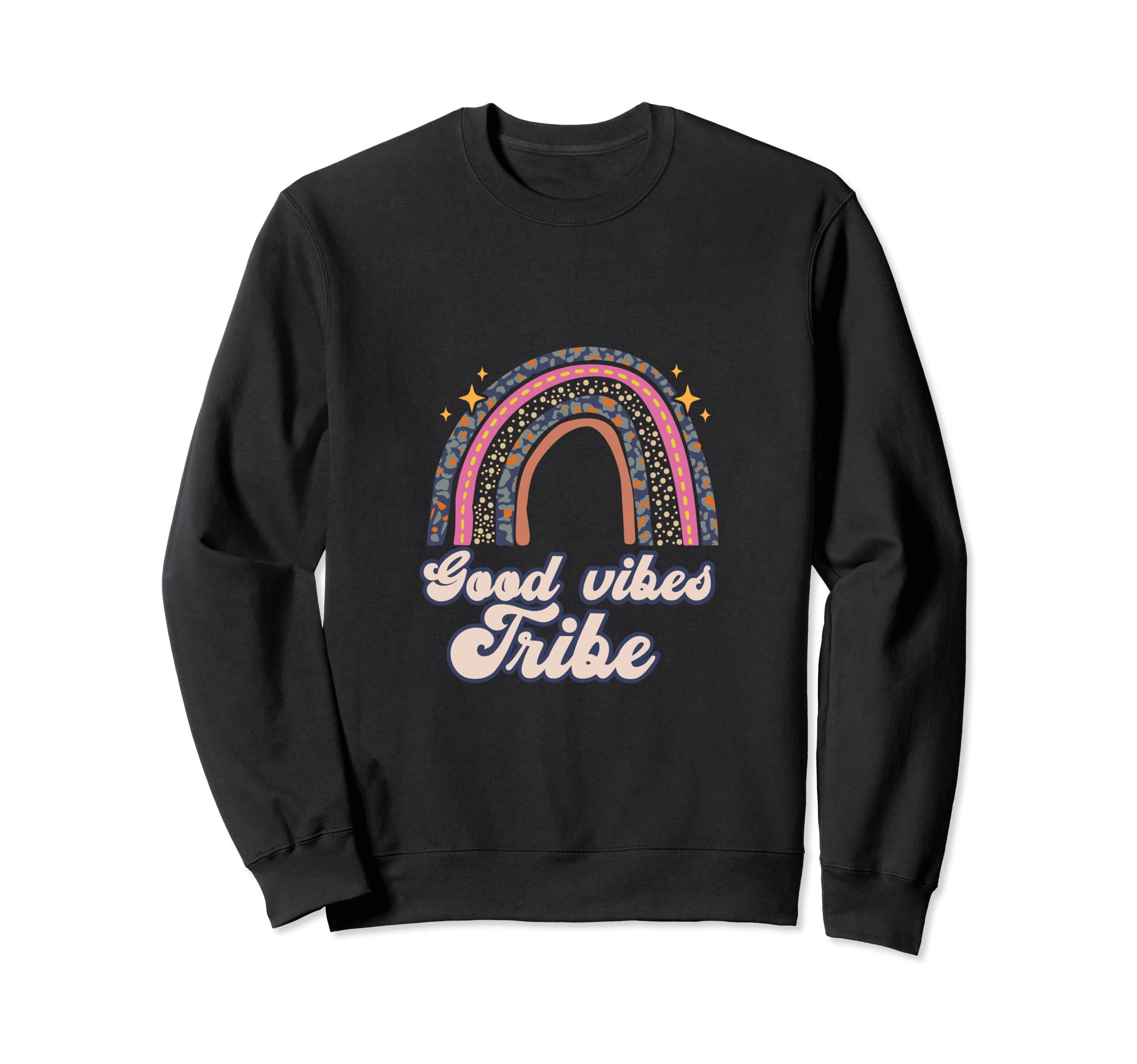 Boho Hippie Bohemian Rainbow Sweatshirt - Fun Novelty Design for Adults - T-Shirt, Sweatshirt, Hoodie
