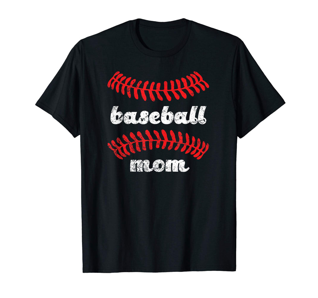 Baseball Mama Baseball Mom Ball Stitching T-Shirt - Unique Graphic Unisex - T-Shirt, Sweatshirt, Hoodie