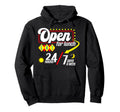 Open Lunch Funny Always Hungry To Eat Hoodie - Fun Novelty Design Unisex - T-Shirt, Sweatshirt, Hoodie
