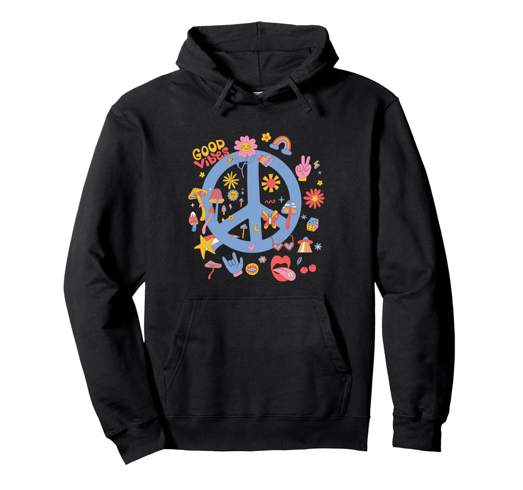 Boho Peace Sign Hoodie - Aesthetic Graphic Unisex - T-Shirt, Sweatshirt, Hoodie