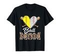 Ball Mom Heart Baseball Softball T-Shirt - Casual Everyday Wear for Adults - T-Shirt, Sweatshirt, Hoodie
