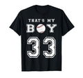 Thats My Baseball 33 Jersey Number Mom T-Shirt - Graphic Print for Adults - T-Shirt, Sweatshirt, Hoodie