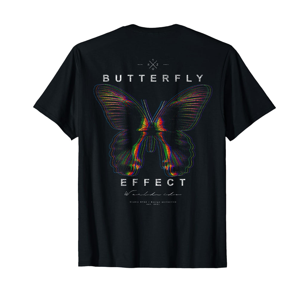 Y2K Back Streetwear Butterfly T-Shirt - Fun Novelty Design for Adults - T-Shirt, Sweatshirt, Hoodie