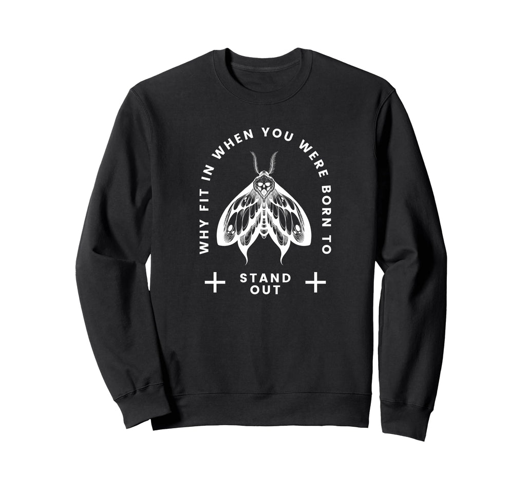 Butterfly Stand Out Y2K Grunge Sweatshirt - Novelty Apparel for Adults - T-Shirt, Sweatshirt, Hoodie