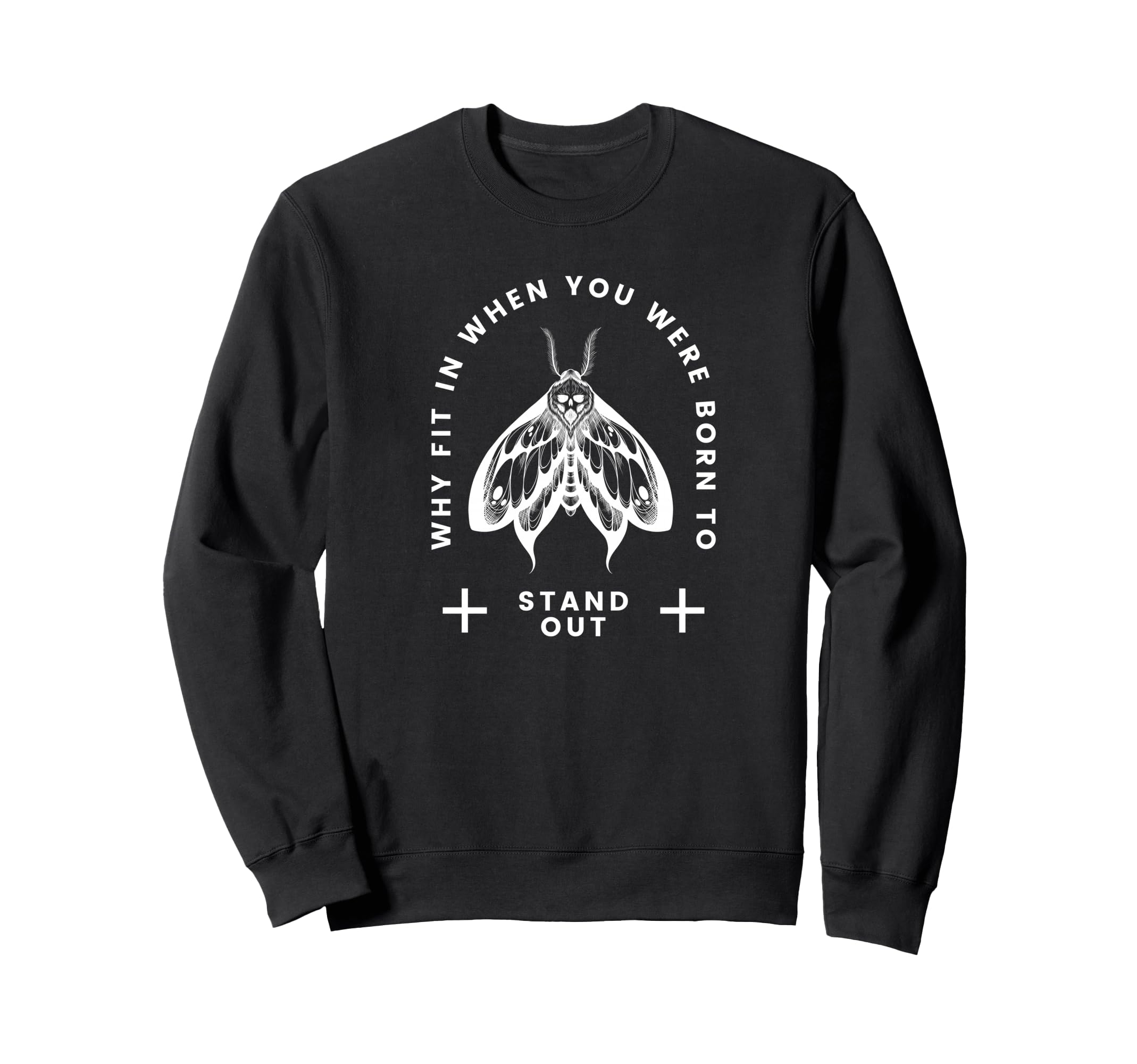Butterfly Stand Out Y2K Grunge Sweatshirt - Novelty Apparel for Adults - T-Shirt, Sweatshirt, Hoodie