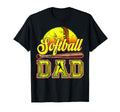 Softball Dad Game Day Dad Fathers Day T-Shirt - Aesthetic Graphic Unisex - T-Shirt, Sweatshirt, Hoodie