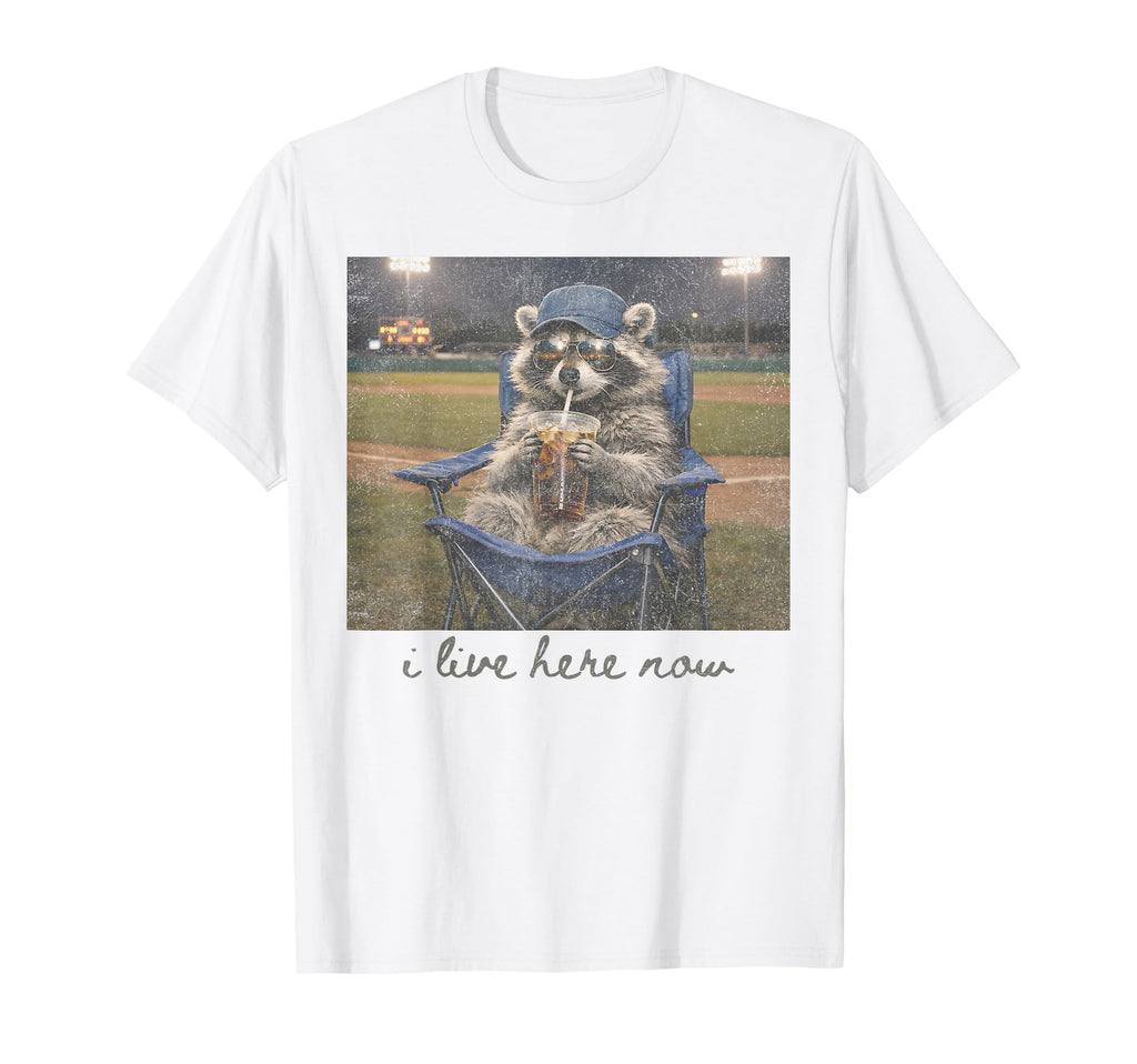 Raccoon Funny Ballfield Baseball Mom T-Shirt - Novelty Apparel for Adults - T-Shirt, Sweatshirt, Hoodie