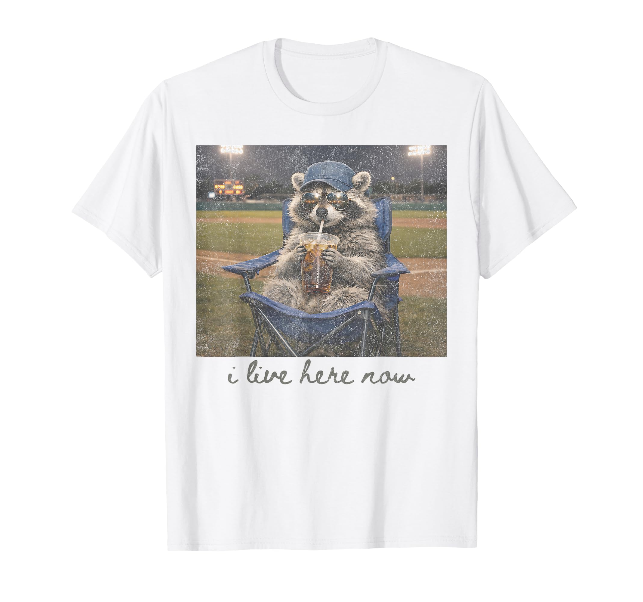 Raccoon Funny Ballfield Baseball Mom T-Shirt - Novelty Apparel for Adults - T-Shirt, Sweatshirt, Hoodie