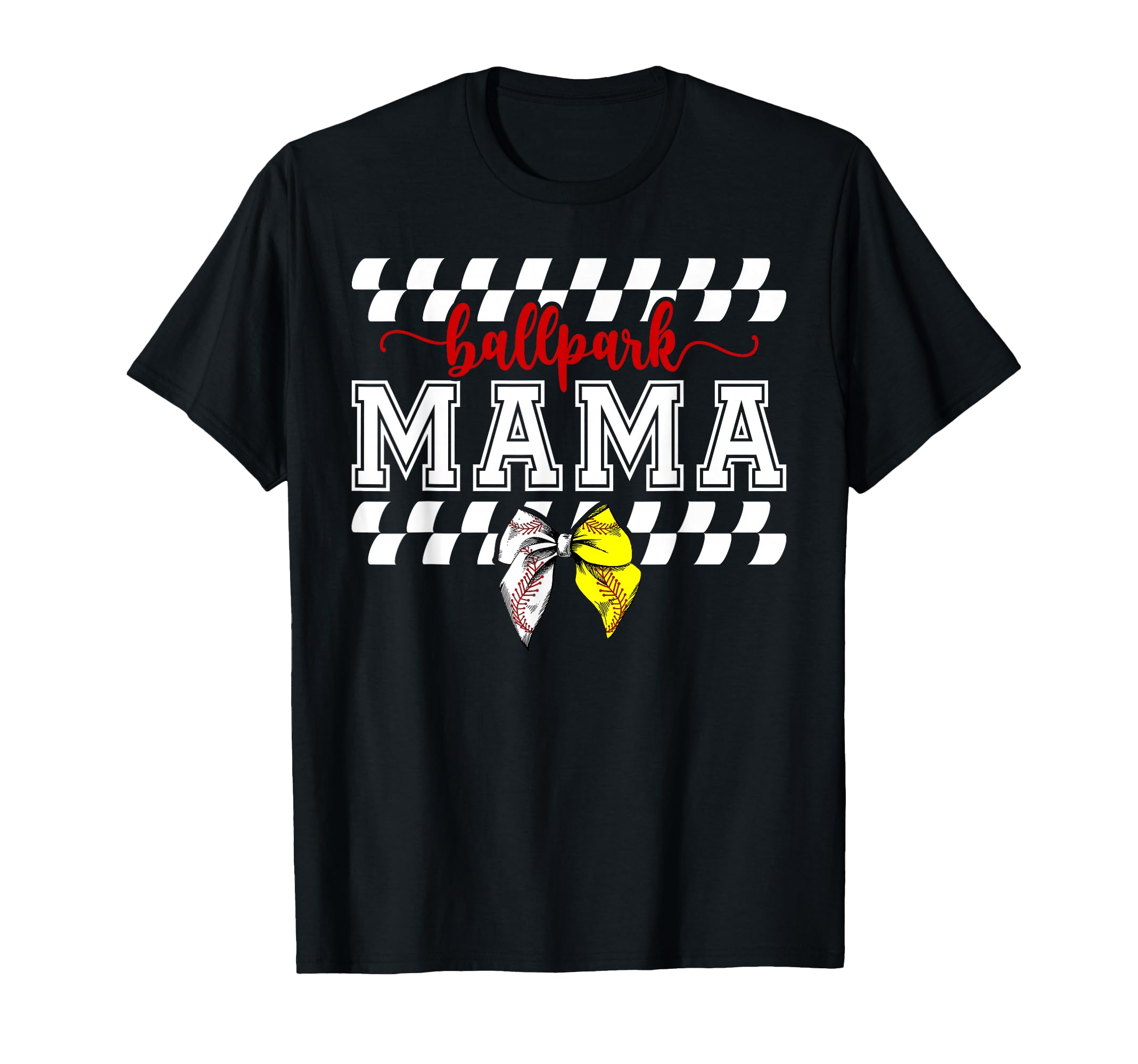 Ballpark Mama Coquette Softball T-Shirt - Trendy Graphic for Adults - T-Shirt, Sweatshirt, Hoodie
