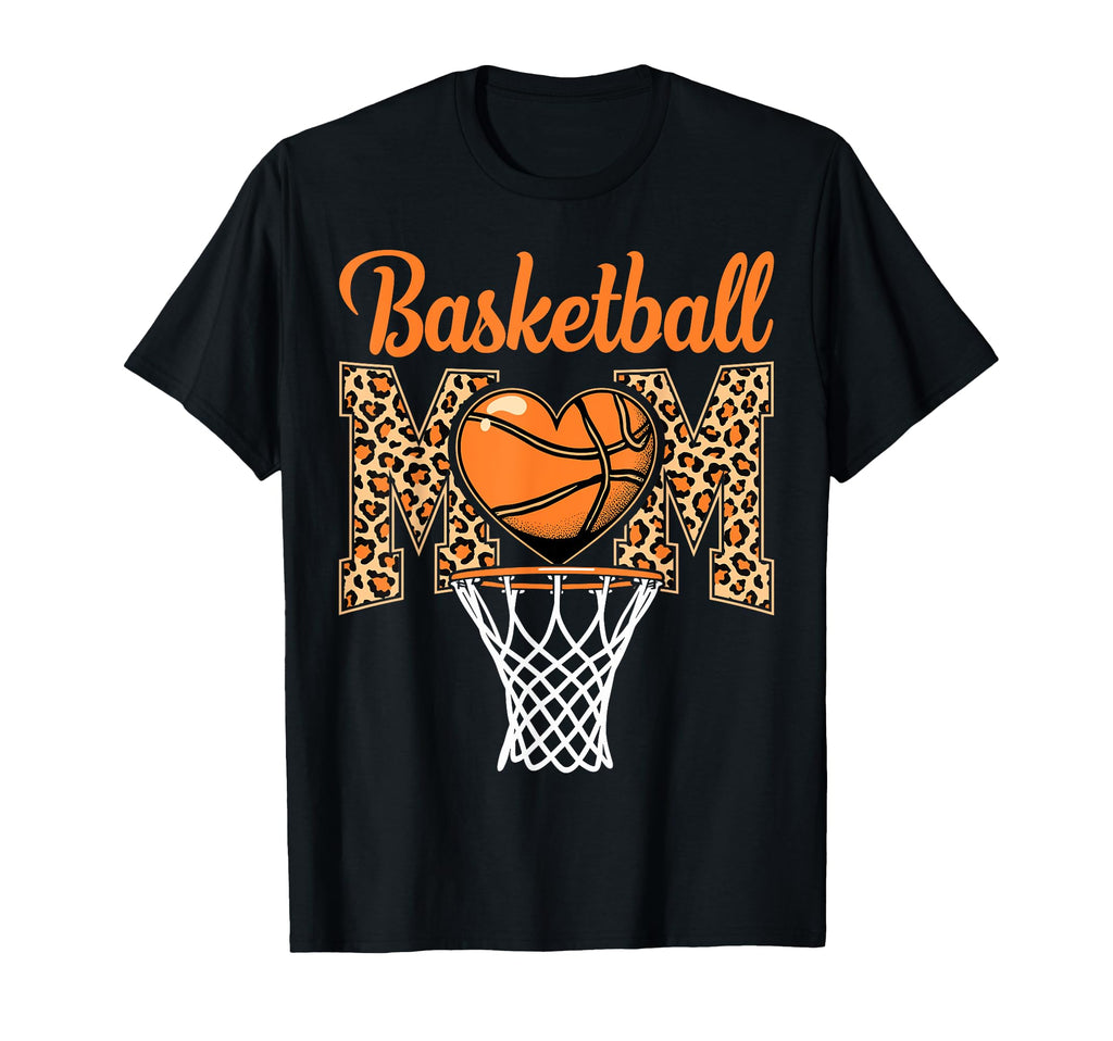 Basketball Mom Leopard Mom Basketball T-Shirt - Trendy Graphic Men Women - T-Shirt, Sweatshirt, Hoodie