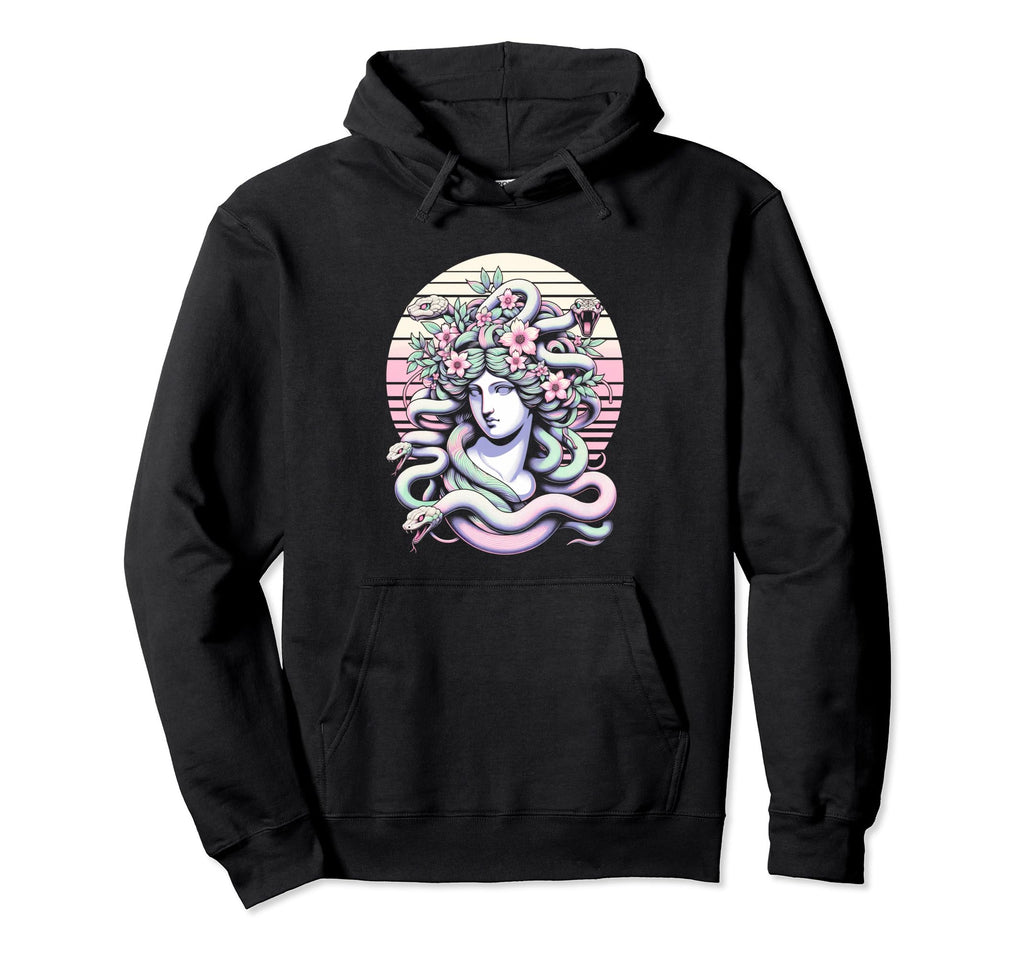 Medusa Statue Otaku Art Vaporwave Aesthetic Hoodie - Novelty Apparel Unisex - T-Shirt, Sweatshirt, Hoodie