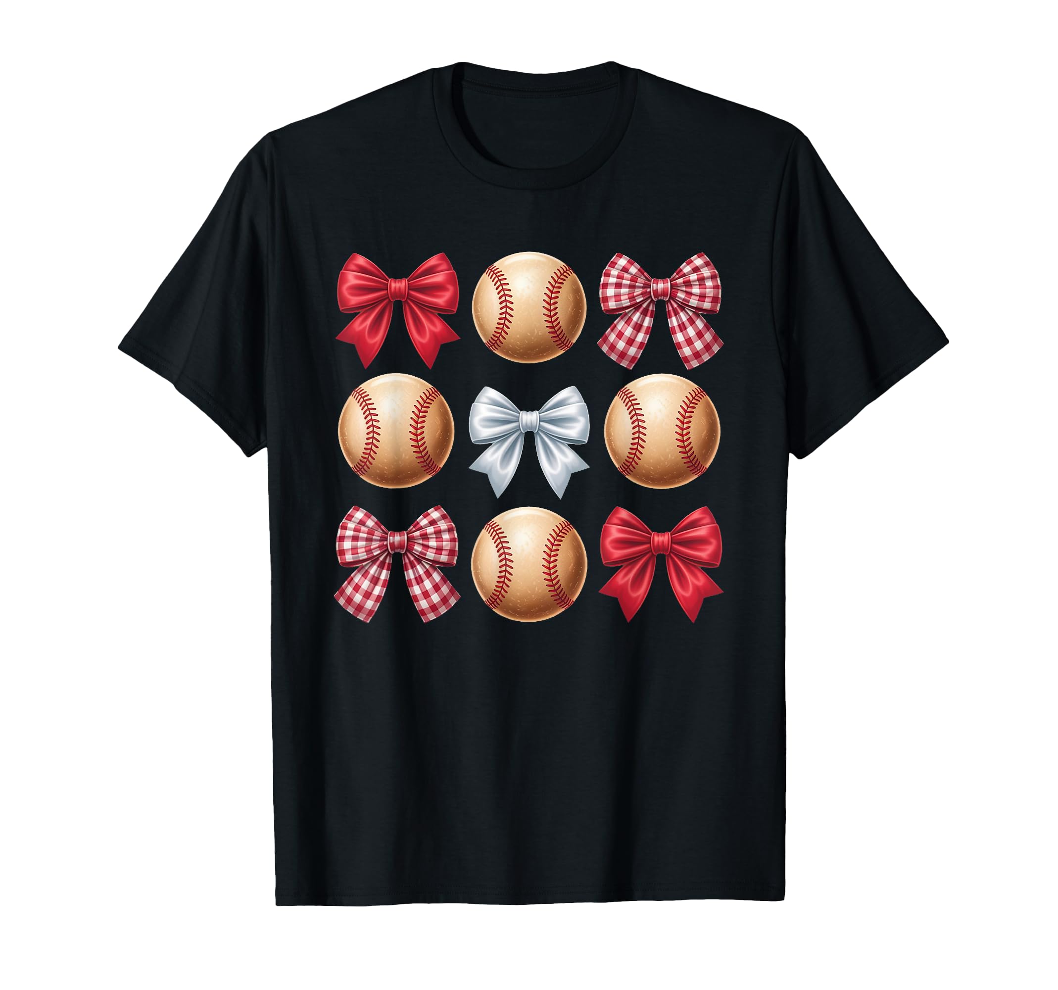 Coquette Bow Baseball Game Day Cheer T-Shirt - Fun Novelty Design Unisex - T-Shirt, Sweatshirt, Hoodie