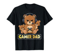 Gamer Dad Bear Fathers Day Dads Father T-Shirt - Custom Art Print Unisex - T-Shirt, Sweatshirt, Hoodie