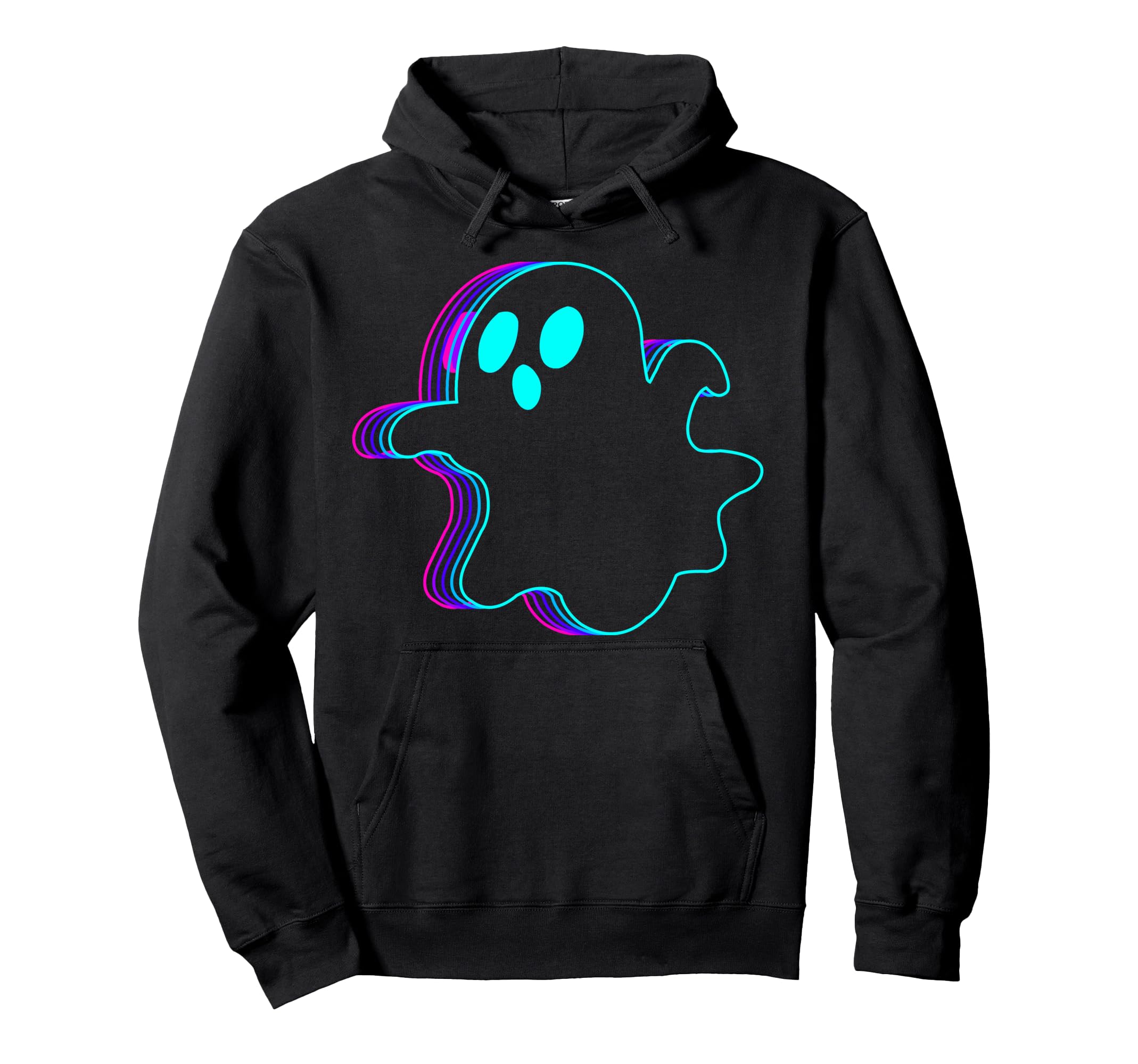 Ghost Scary Halloween Vaporwave Hoodie - Aesthetic Graphic Unisex - T-Shirt, Sweatshirt, Hoodie