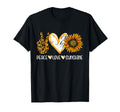 Sunflower Peace Love Sunshine T-Shirt - Fun Novelty Design Unisex - T-Shirt, Sweatshirt, Hoodie