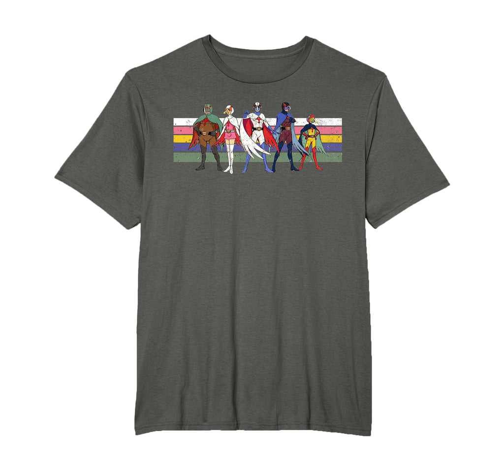 Battle Planets G Force Colour Stripe T-Shirt - Graphic Print for Adults - T-Shirt, Sweatshirt, Hoodie