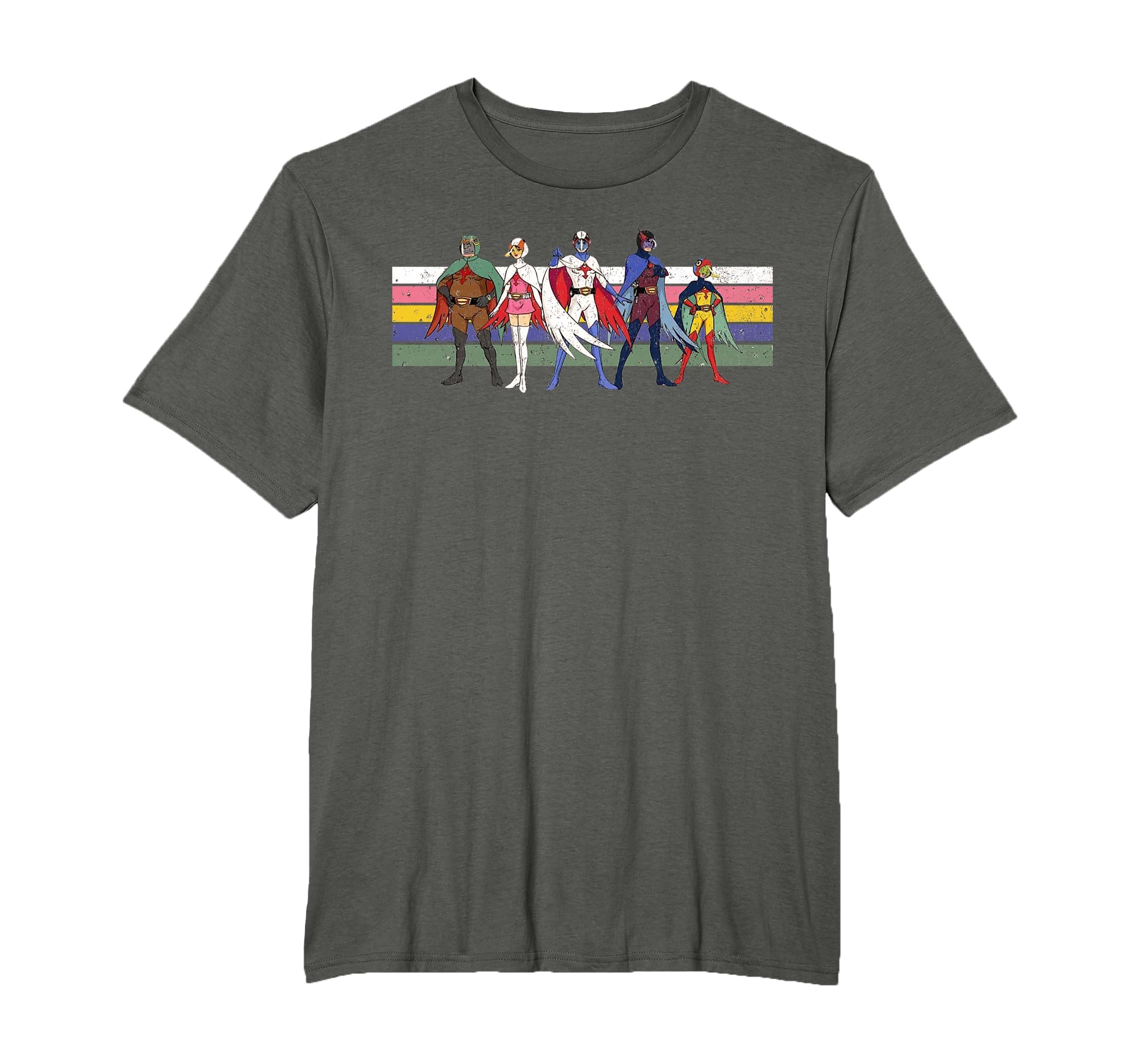Battle Planets G Force Colour Stripe T-Shirt - Graphic Print for Adults - T-Shirt, Sweatshirt, Hoodie