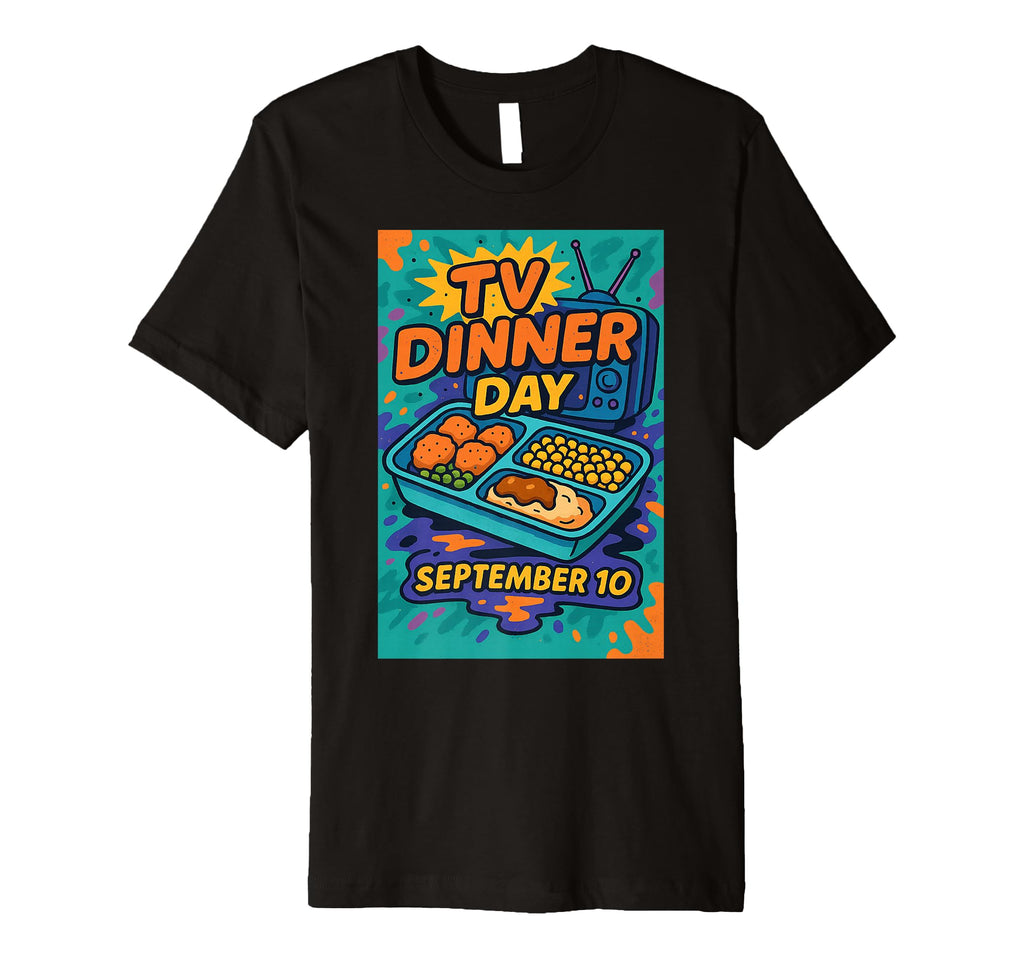 National Tv Dinner Day September 10 T-Shirt - Trendy Graphic Men Women - T-Shirt, Sweatshirt, Hoodie