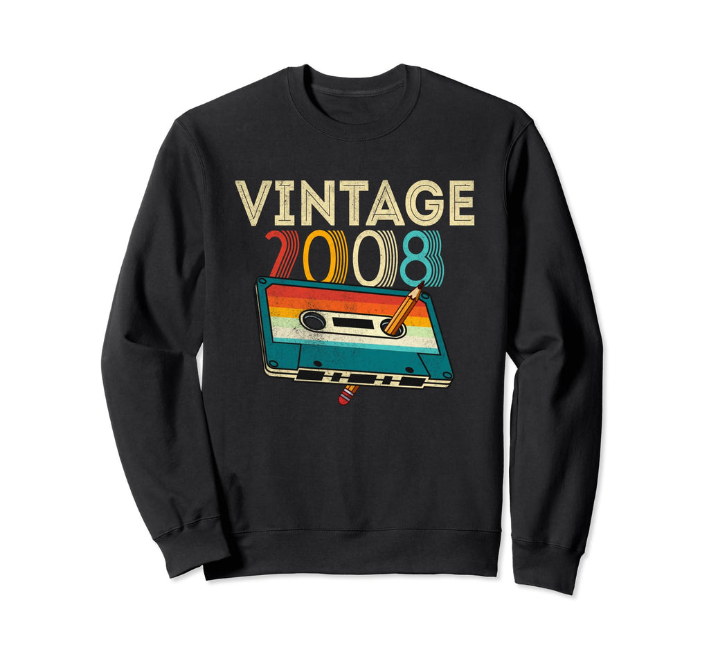 17 Year Old Gifts 2008 Cassette Tape Sweatshirt - Novelty Apparel Unisex - T-Shirt, Sweatshirt, Hoodie