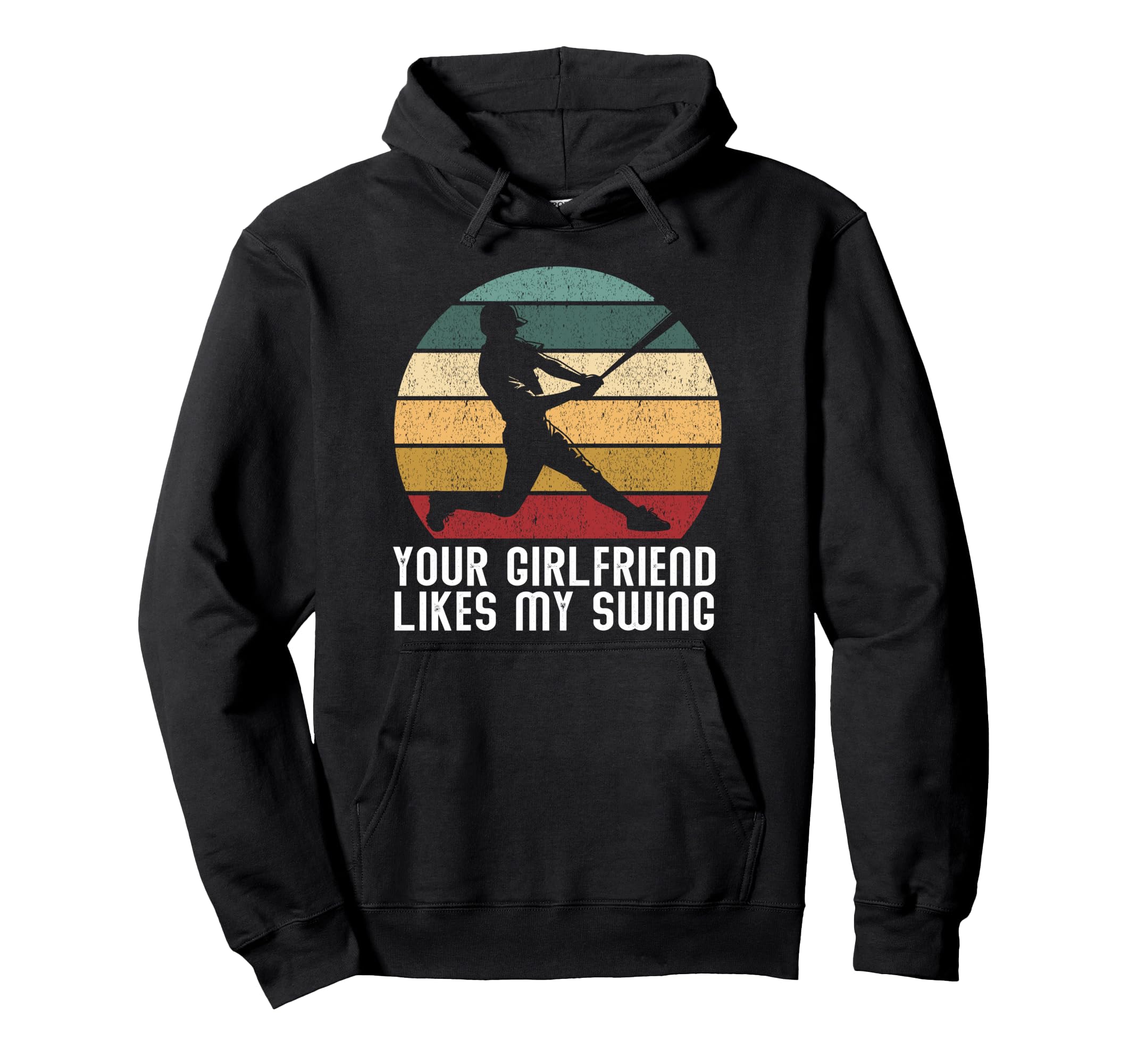 Baseball Softball Batter Swing Baseball Hoodie - Unique Graphic Unisex - T-Shirt, Sweatshirt, Hoodie